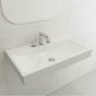 BOCCHI - Scala Arch Wall-Mounted Sink Fireclay 32 in. 3-Hole in White - White