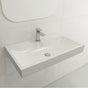 BOCCHI - Scala Arch Wall-Mounted Sink Fireclay 32 in. 1-Hole in Matte White - Matte White