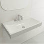 BOCCHI - Scala Arch Wall-Mounted Sink Fireclay 32 in. 3-Hole in Matte White - Matte White