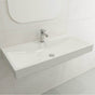 BOCCHI - Scala Arch Wall-Mounted Sink Fireclay 39.75 in. 1-Hole in White - White
