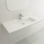 BOCCHI - Ravenna Wall-Mounted Sink Fireclay 40.5 in. 1-Hole with Overflow in White - White