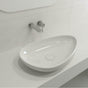 BOCCHI - Etna Vessel Fireclay 23.25 in. with Matching Drain Cover in White - White