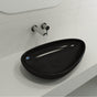 BOCCHI - Etna Vessel Fireclay 23.25 in. with Matching Drain Cover in Matte Black - Matte Black