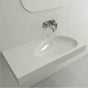 BOCCHI - Etna Wall-Mounted Sink Fireclay 35.5 in. with Matching Drain Cover in White - White