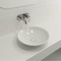 BOCCHI - Venezia Vessel Fireclay 15.75 in. with Matching Drain Cover in Matte White - Matte White