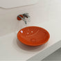 BOCCHI - Venezia Vessel Fireclay 15.75 in. with Matching Drain Cover in Orange - Orange
