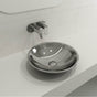 BOCCHI - Venezia Vessel Fireclay 15.75 in. with Matching Drain Cover in Platinum - Platinum