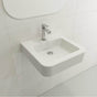 BOCCHI - Parma Wall-Mounted Sink Fireclay 19.75 in. 1-Hole with Overflow in White - White
