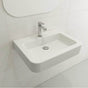 BOCCHI - Parma Wall-Mounted Sink Fireclay 25.5 in. 1-Hole with Overflow in White - White
