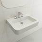 BOCCHI - Parma Wall-Mounted Sink Fireclay 25.5 in. 3-Hole with Overflow in White - White