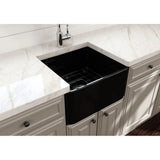 Classico Farmhouse Apron Front Fireclay 20 in. Single Bowl Kitchen Sink with Protective Bottom Grid and Strainer in White
