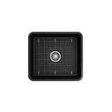 Classico Farmhouse Apron Front Fireclay 20 in. Single Bowl Kitchen Sink with Protective Bottom Grid and Strainer in White