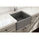 Classico Farmhouse Apron Front Fireclay 20 in. Single Bowl Kitchen Sink with Protective Bottom Grid and Strainer in White