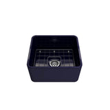 Classico Farmhouse Apron Front Fireclay 20 in. Single Bowl Kitchen Sink with Protective Bottom Grid and Strainer in White