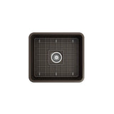 Classico Farmhouse Apron Front Fireclay 20 in. Single Bowl Kitchen Sink with Protective Bottom Grid and Strainer in White