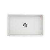 Classico Farmhouse Apron Front Fireclay 30 in. Single Bowl Kitchen Sink with Protective Bottom Grid and Strainer in White