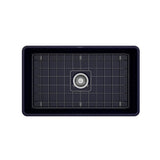 Classico Farmhouse Apron Front Fireclay 30 in. Single Bowl Kitchen Sink with Protective Bottom Grid and Strainer in White