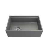 Contempo Step-Rim Apron Front Fireclay 30 in. Single Bowl Kitchen Sink with Integrated Work Station & Accessories in White