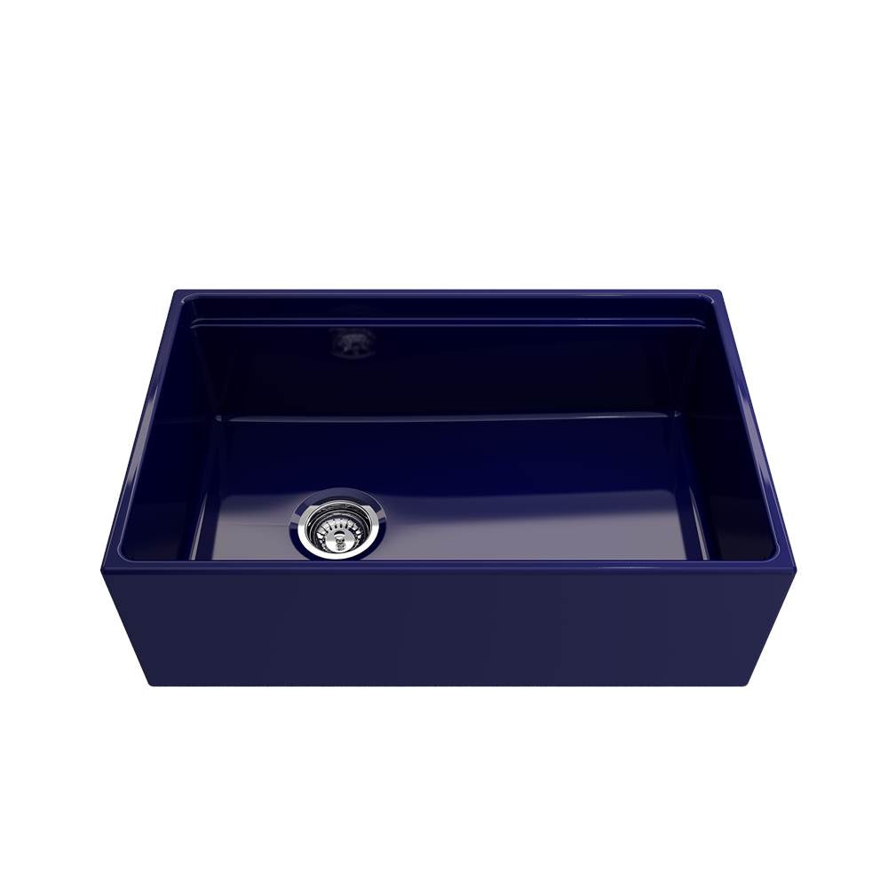 Contempo Step-Rim Apron Front Fireclay 30 in. Single Bowl Kitchen Sink with Integrated Work Station & Accessories in White
