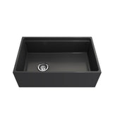 Contempo Step-Rim Apron Front Fireclay 30 in. Single Bowl Kitchen Sink with Integrated Work Station & Accessories in White