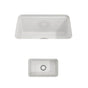 BOCCHI - Sotto Dual-mount Fireclay 12 in. Single Bowl Bar Sink with Strainer in White - White