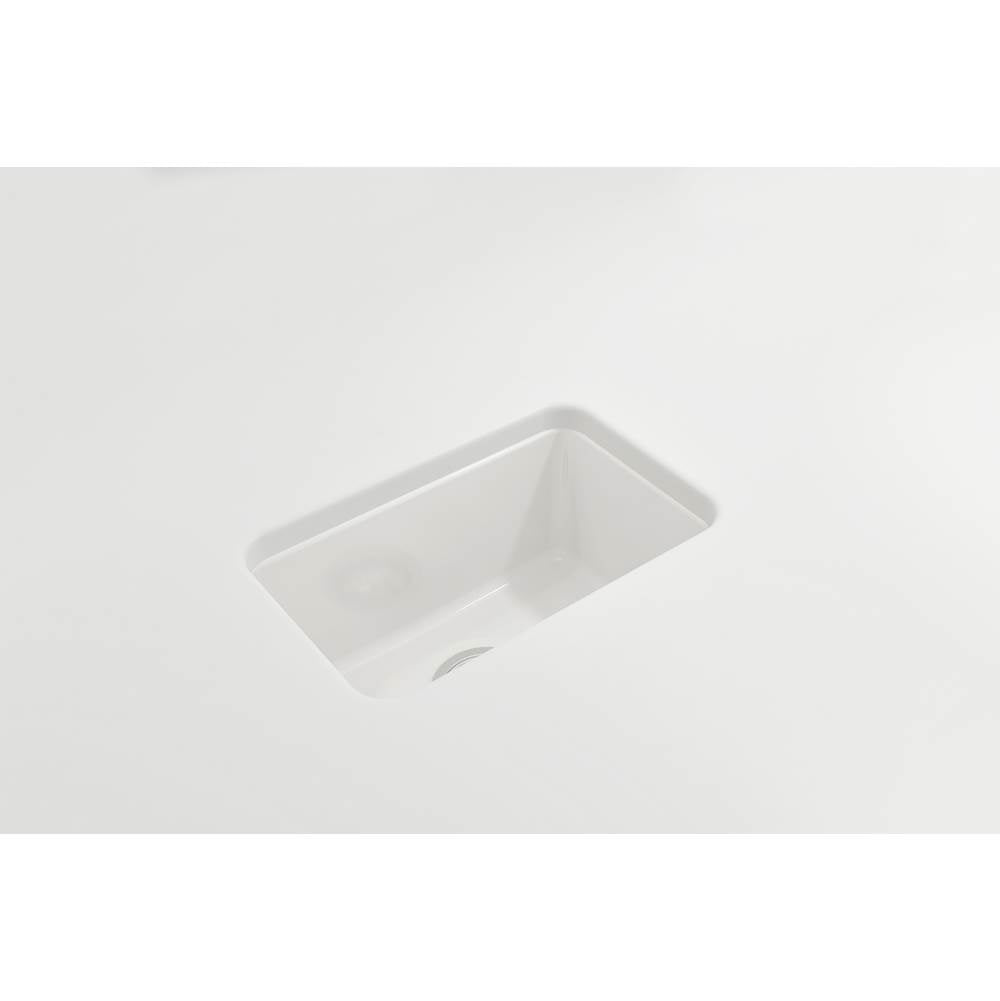 Sotto Dual-mount Fireclay 12 in. Single Bowl Bar Sink with  Strainer in Matte Dark Gray