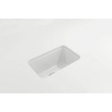 Sotto Dual-mount Fireclay 12 in. Single Bowl Bar Sink with  Strainer in Matte Dark Gray