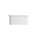 Sotto Dual-mount Fireclay 12 in. Single Bowl Bar Sink with  Strainer in Matte Dark Gray