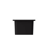 Sotto Dual-mount Fireclay 12 in. Single Bowl Bar Sink with  Strainer in Matte Dark Gray