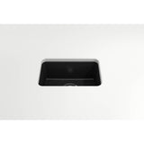 Sotto Dual-mount Fireclay 12 in. Single Bowl Bar Sink with  Strainer in Matte Dark Gray