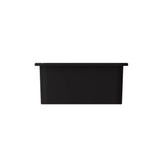 Sotto Dual-mount Fireclay 12 in. Single Bowl Bar Sink with  Strainer in Matte Dark Gray