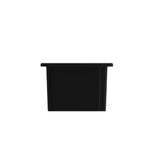 Sotto Dual-mount Fireclay 12 in. Single Bowl Bar Sink with  Strainer in Matte Dark Gray