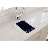 Sotto Dual-mount Fireclay 12 in. Single Bowl Bar Sink with  Strainer in Matte Dark Gray