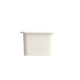 Sotto Dual-mount Fireclay 12 in. Single Bowl Bar Sink with  Strainer in Matte Dark Gray