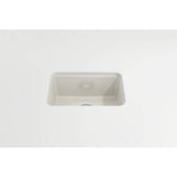 Sotto Dual-mount Fireclay 12 in. Single Bowl Bar Sink with  Strainer in Matte Dark Gray