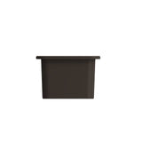 Sotto Dual-mount Fireclay 12 in. Single Bowl Bar Sink with  Strainer in Matte Dark Gray