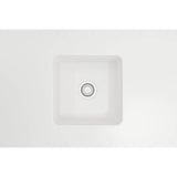 Sotto Dual-mount Fireclay 18 in. Single Bowl Bar Sink with Protective Bottom Grid and Strainer in White