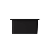 Sotto Dual-mount Fireclay 18 in. Single Bowl Bar Sink with Protective Bottom Grid and Strainer in White