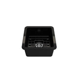 Sotto Dual-mount Fireclay 18 in. Single Bowl Bar Sink with Protective Bottom Grid and Strainer in White