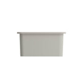 Sotto Dual-mount Fireclay 18 in. Single Bowl Bar Sink with Protective Bottom Grid and Strainer in White