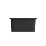 Sotto Dual-mount Fireclay 18 in. Single Bowl Bar Sink with Protective Bottom Grid and Strainer in White