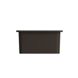 Sotto Dual-mount Fireclay 18 in. Single Bowl Bar Sink with Protective Bottom Grid and Strainer in White