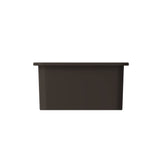 Sotto Dual-mount Fireclay 18 in. Single Bowl Bar Sink with Protective Bottom Grid and Strainer in White