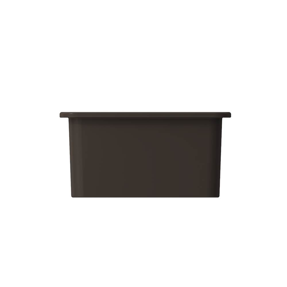 Sotto Dual-mount Fireclay 18 in. Single Bowl Bar Sink with Protective Bottom Grid and Strainer in White