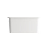 Sotto Dual-mount Fireclay 27 in. Single Bowl Kitchen Sink with Protective Bottom Grid and Strainer in White