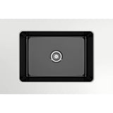 Sotto Dual-mount Fireclay 27 in. Single Bowl Kitchen Sink with Protective Bottom Grid and Strainer in White