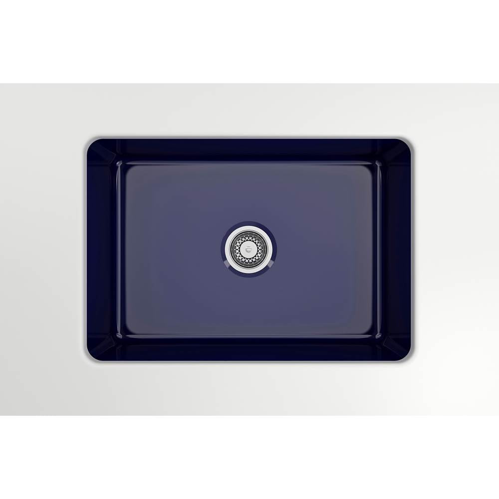 Sotto Dual-mount Fireclay 27 in. Single Bowl Kitchen Sink with Protective Bottom Grid and Strainer in White