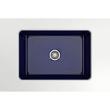 Sotto Dual-mount Fireclay 27 in. Single Bowl Kitchen Sink with Protective Bottom Grid and Strainer in White