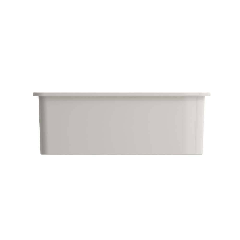 Sotto Dual-mount Fireclay 27 in. Single Bowl Kitchen Sink with Protective Bottom Grid and Strainer in White