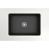 Sotto Dual-mount Fireclay 27 in. Single Bowl Kitchen Sink with Protective Bottom Grid and Strainer in White